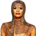 Chain Mail metal link headpiece