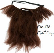 Long Wavy Beard on Elastic Strap