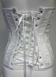 White Satin Corset