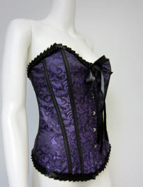 Purple Brocade Corset