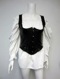 Steampunk Black Waistcoat Corset