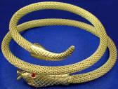 Egyptian Snake Asp Armband Woven Metal