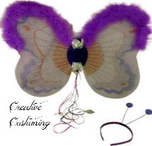 Deluxe Fairy Wings w/Marabou Trim