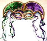 Sequin Mardi Gras Mask