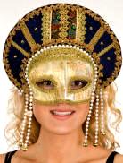 Elizabethan Mask w/Pearl Accent & Trim