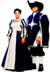 Musketeer Man Costume Musketeer Lady Costume