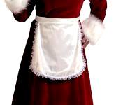 Mrs. Claus Satin Apron