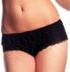 Black Ruffled Hot Pants