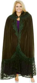 Victorian Velvet Cape with Lace