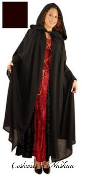 Peasant Cloak Hooded Front Tie