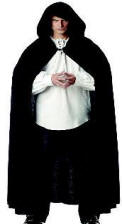 Velvet  Front Tie Renaissance Cloak with Hood