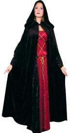 Panne Velvet Front Tie Cloak