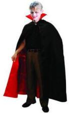 Phantom of the Opera Cape 54" Black cape with White Lining