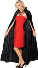 Long Crushed Velvet Cape