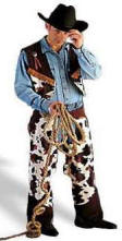 Urban Cowboy Chaps & Vest Costume