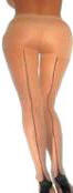 Cuban Foot Back Seam Pantyhose