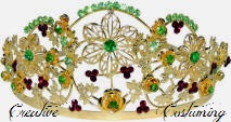 Gold Flower Leaf Tiara