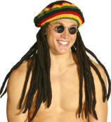 Rasta Tam with Dreads Hat