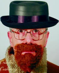 Badness Kit EVA Pork Pie Hat, Glasses & Self Adhesive Beard