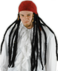 Pirate scarf with dreadlocks