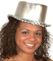 Lam Top Hat w/Sequin Trim 