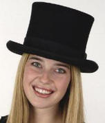 Top Hat Wool Felt Flared 