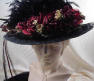 Black Victorian Touring Hat