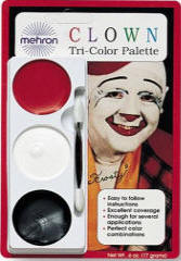 Mehron Tri Color Clown Makeup Palette