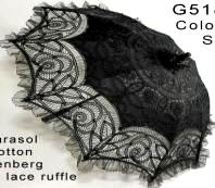 Battenberg Black Lace Parasol