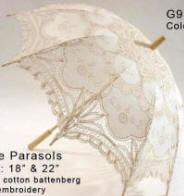 Battenberg Lace Parasol Ecru