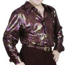 Multi Sequin Disco Shirt - Mini Sequins