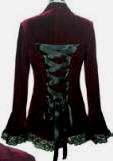 Steampunk Velvet Lace Trim Corset Jacket