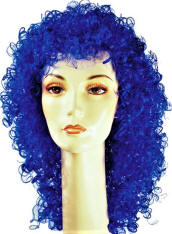 Wet Look Long Curly Clown Wig