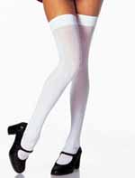 Opaque Nylon Thigh Highs  