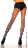 Fishnet Pantyhose with Backseam